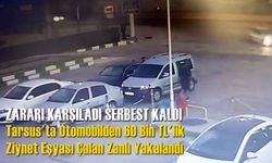 Mersin'de Otomobilden 60 Bin TL'lik Ziynet Eşyası Çalan Zanlı Yakalandı