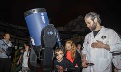 Çocuklar Mercan’da ilk kez ’Gece Gözlem Etkinliği’ne katıldı
