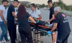 Kazada yaralanan sürücüye yoldan geçen doktor müdahale etti