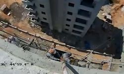 Mersin’de nefes kesen kurtarma operasyonu: 8’inci kattaki iskelede kalan işçiler kurtarıldı