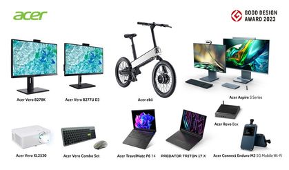 Acer'ın ebii Elektrikli Bisiklet ve Bilgisayar Ürünleri, 2023 Good Design Awards'tan ödüllerle döndü