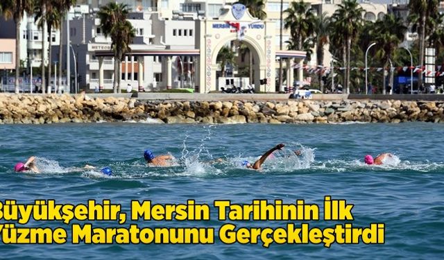 Mersin Soli Pompeiopolis Yüzme Maratonu’nun Startını Başkan Seçer Verdi