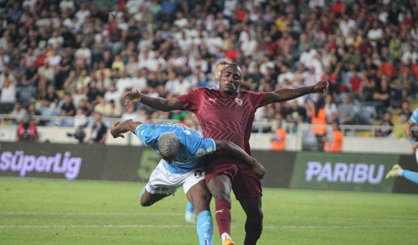 Trendyol Süper Lig: Hatayspor: 1 - Trabzonspor: 1 (Maç sonucu)