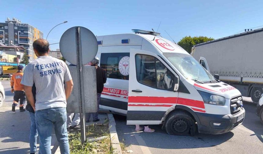 Ambulans şoförünün dikkati faciayı önledi