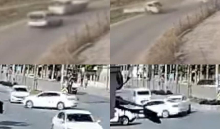 Mersin’de kaza anları kamerada: 1 ölü, 6 yaralı