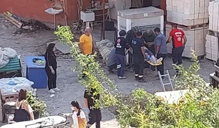 Mersin'de bir cami inşaatında çukura düşen kadın yaralandı.